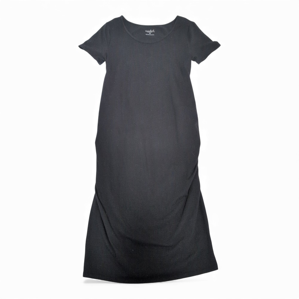 Ingrid + Isabel Black Maternity Midi‎ Dress - Size M